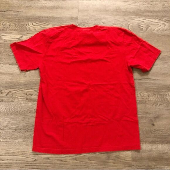 The North Face T-shirt Mens M Red Logo Hiking Climbing Outdoors Keep Calm Climb. - Picture 4 of 5